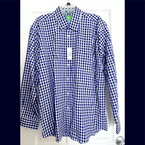 NWT Men’s Forsyth of Canada Long Sleeve Non Iron Button Down Shirt Size XL